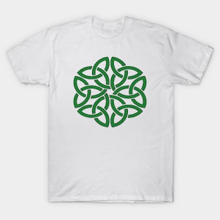 Shamrock Celtic Art Knotwork Design T-Shirt